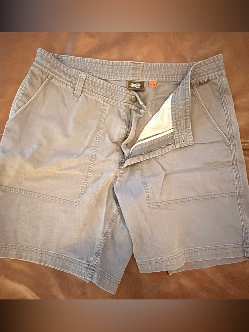 Howler Brothers Men’s Casual Cotton Shorts - Gray - 38
